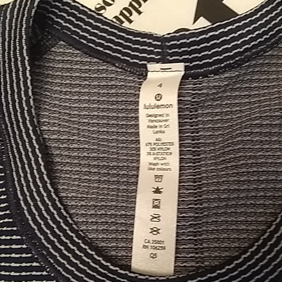 NWT Lululemon Swiftly Tech SS Crew, 4, TRNV/WHT - Picture 3 of 6